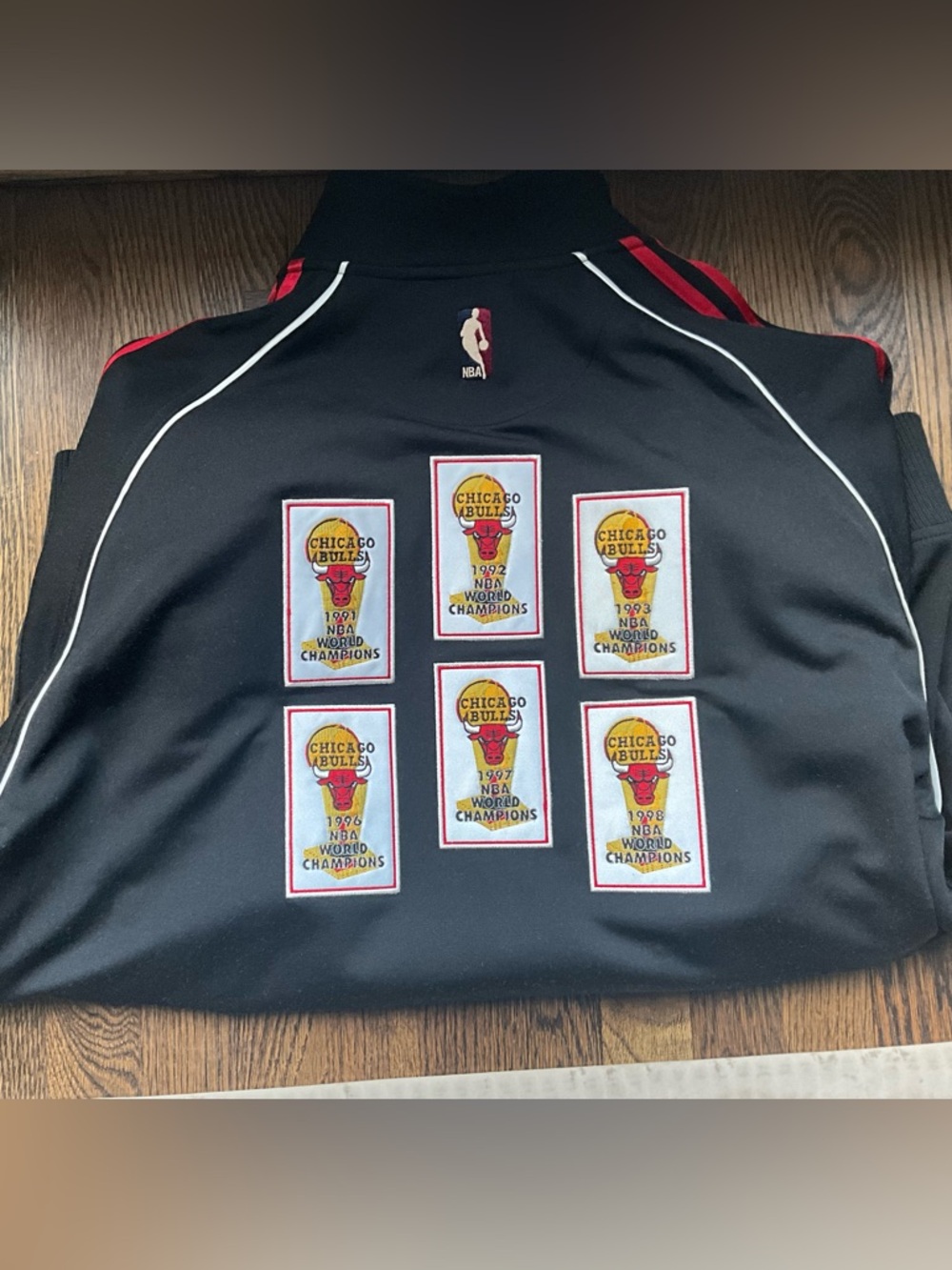Chicago Bulls Vintage Championship Banner Jacket, size XL